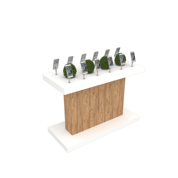 Smart-15 MIttelpräsenter Handypräsenter Vorführgeräte Tisch 140x95x60cmh