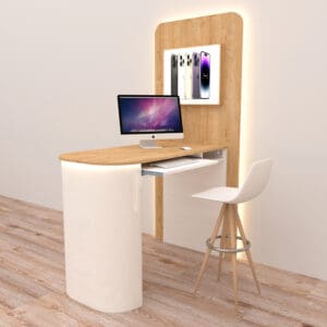 Diamond – Beratungstheke mit Seitenwand – B (Rechts)