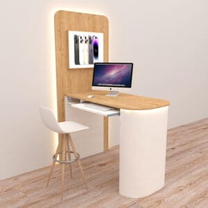 Diamond – Beratungstheke mit Seitenwand – B (Links)